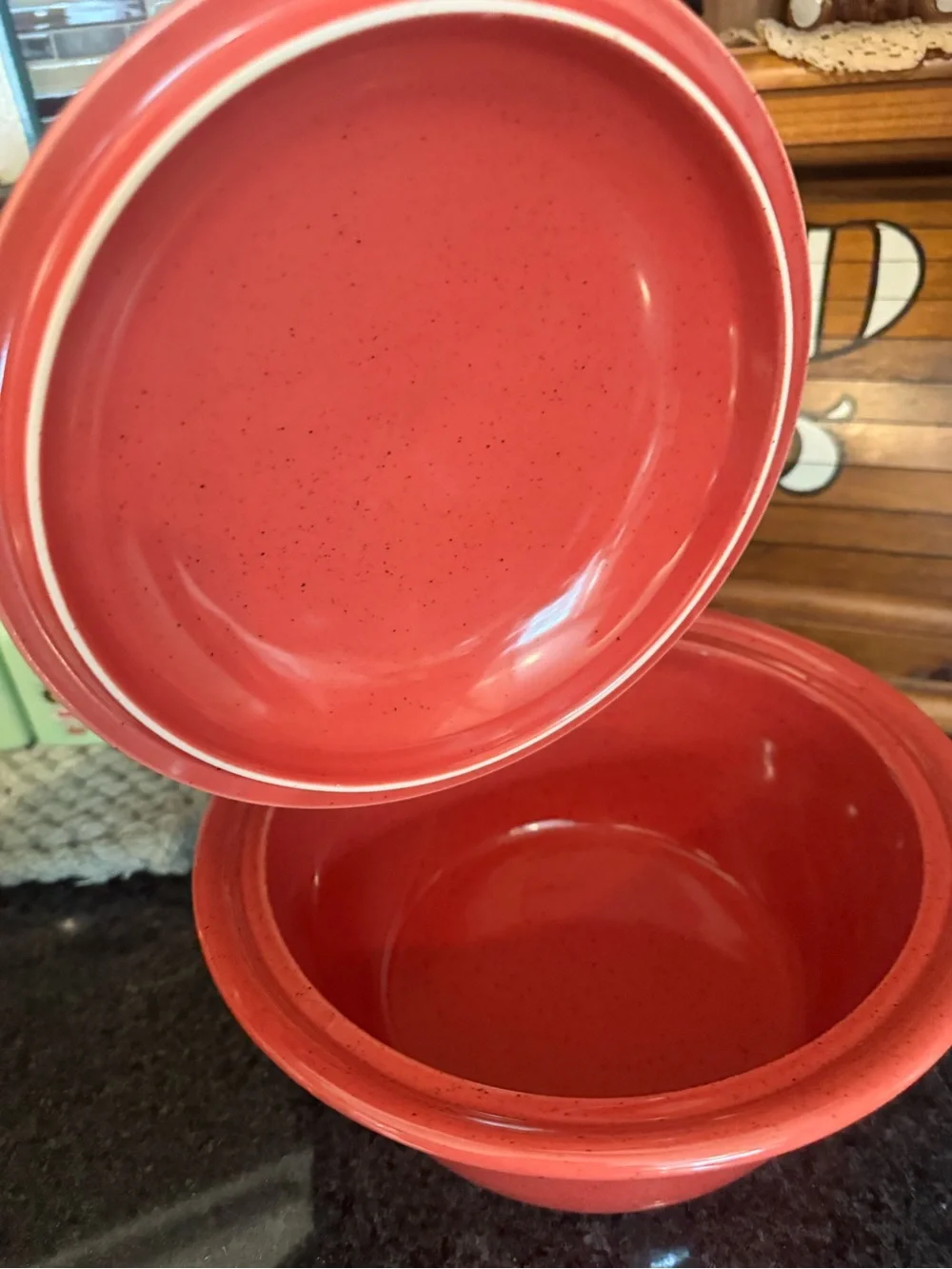 The Neelys™ 2-quart covered stoneware casserole.